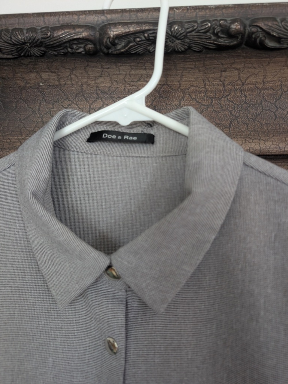 Doe & Rae Long-Sleeve Button Down Shirt/Shacket - Picture 2 of 4